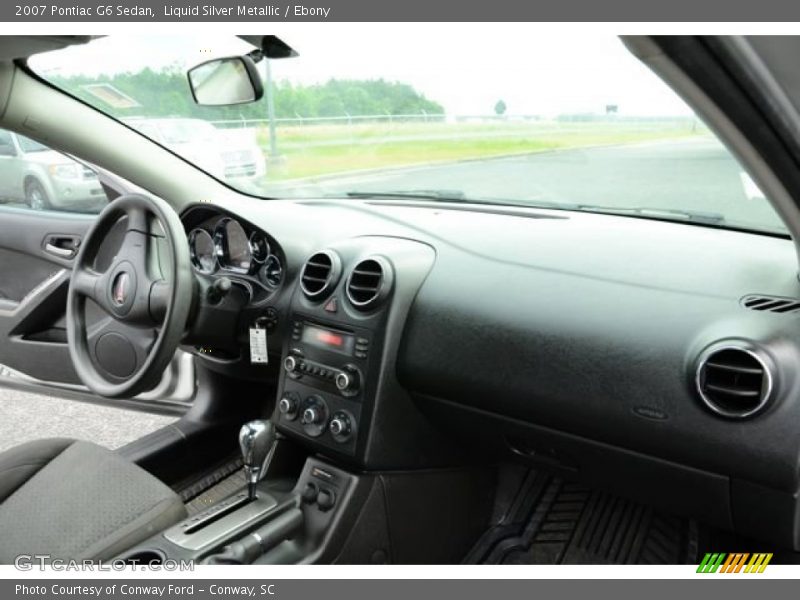 Liquid Silver Metallic / Ebony 2007 Pontiac G6 Sedan