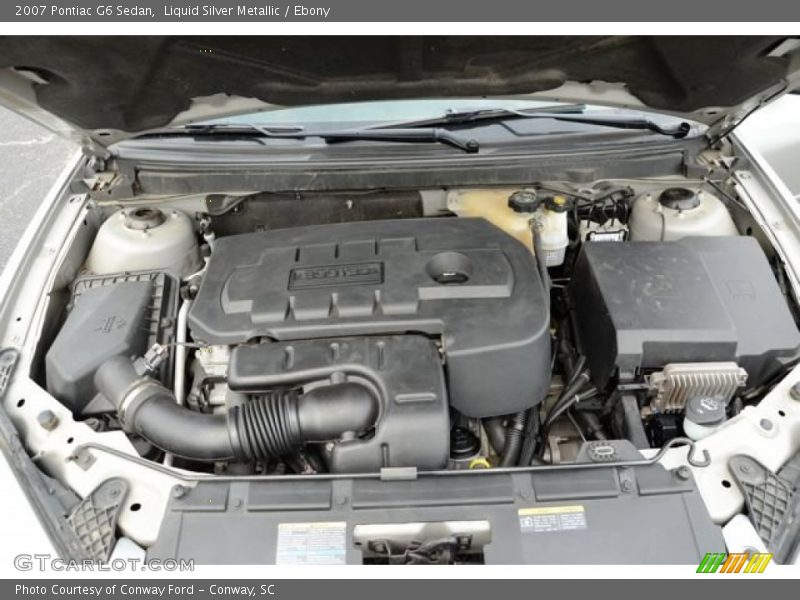 Liquid Silver Metallic / Ebony 2007 Pontiac G6 Sedan