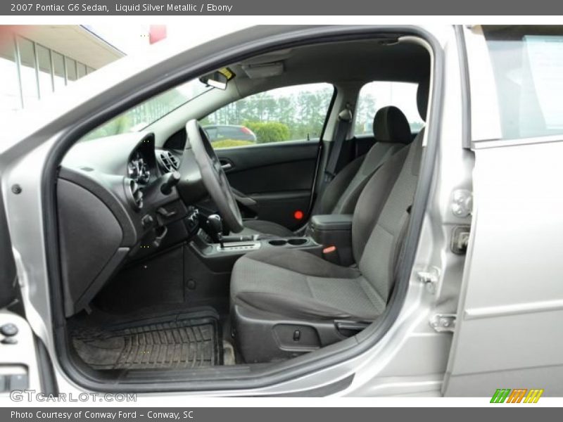 Liquid Silver Metallic / Ebony 2007 Pontiac G6 Sedan