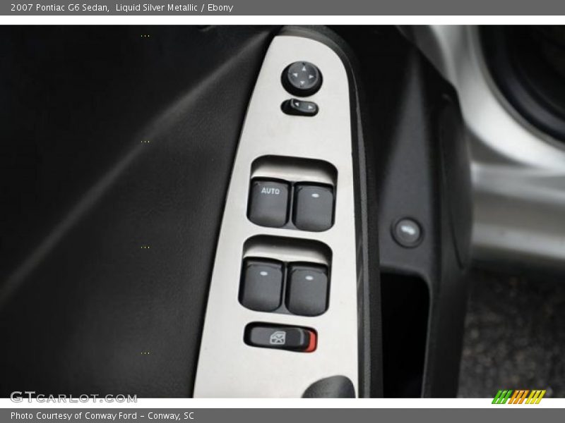 Liquid Silver Metallic / Ebony 2007 Pontiac G6 Sedan