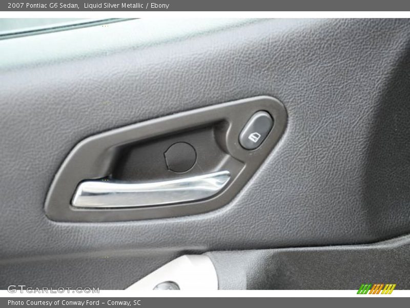 Liquid Silver Metallic / Ebony 2007 Pontiac G6 Sedan