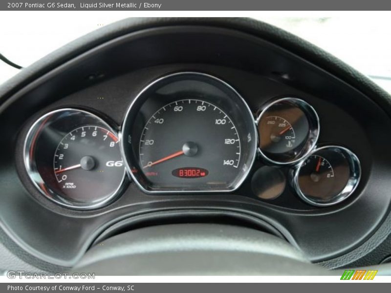 Liquid Silver Metallic / Ebony 2007 Pontiac G6 Sedan