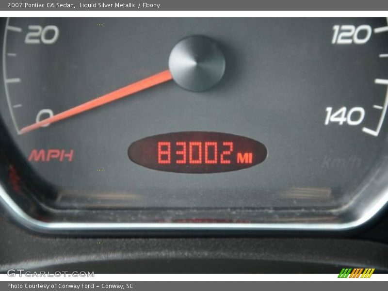 Liquid Silver Metallic / Ebony 2007 Pontiac G6 Sedan