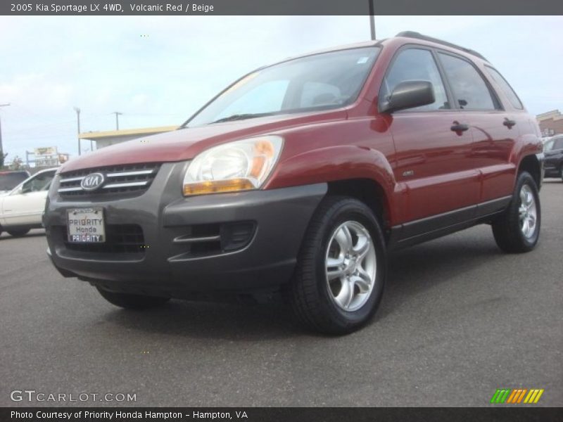 Volcanic Red / Beige 2005 Kia Sportage LX 4WD