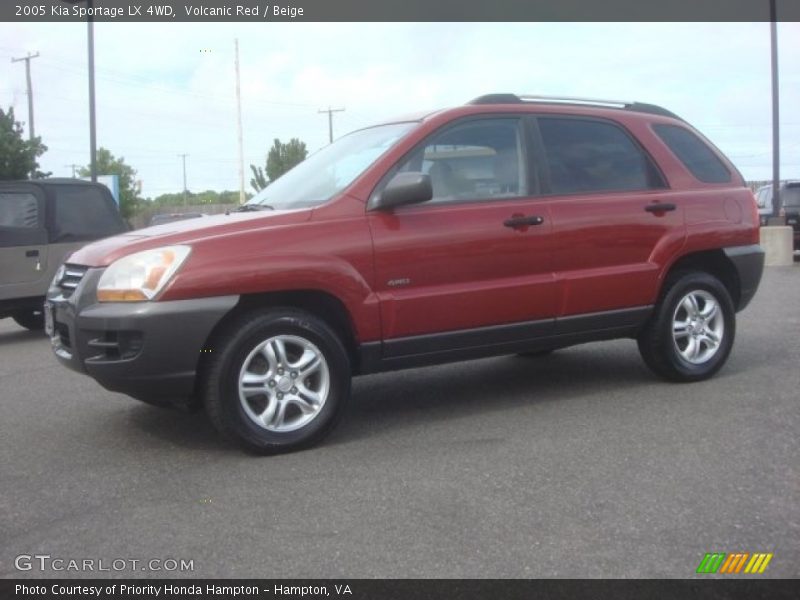 Volcanic Red / Beige 2005 Kia Sportage LX 4WD