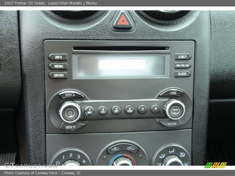 Liquid Silver Metallic / Ebony 2007 Pontiac G6 Sedan