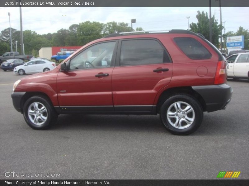 Volcanic Red / Beige 2005 Kia Sportage LX 4WD