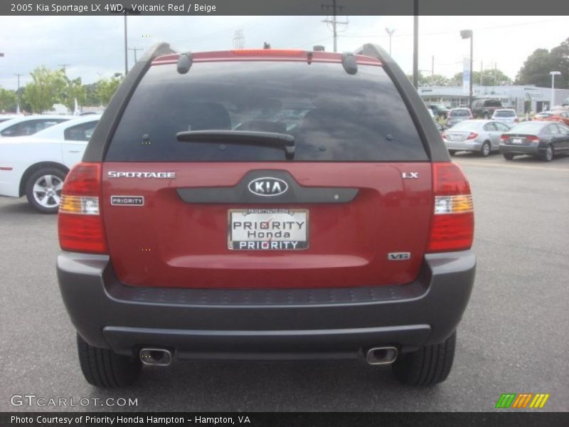 Volcanic Red / Beige 2005 Kia Sportage LX 4WD