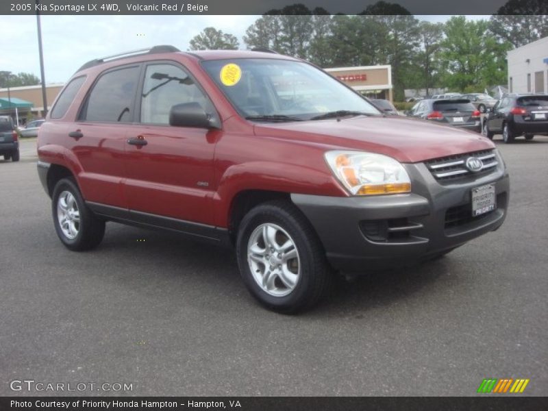 Volcanic Red / Beige 2005 Kia Sportage LX 4WD