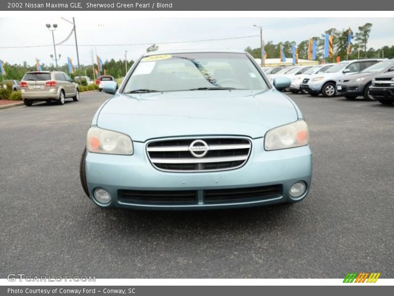 Sherwood Green Pearl / Blond 2002 Nissan Maxima GLE