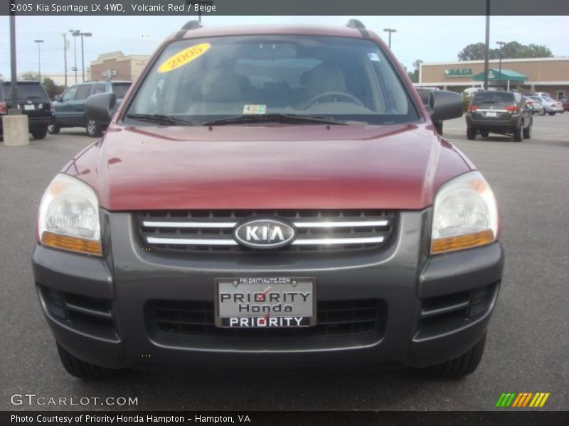Volcanic Red / Beige 2005 Kia Sportage LX 4WD