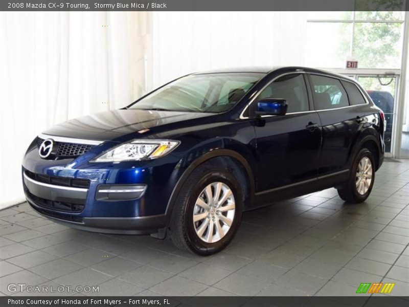 Stormy Blue Mica / Black 2008 Mazda CX-9 Touring