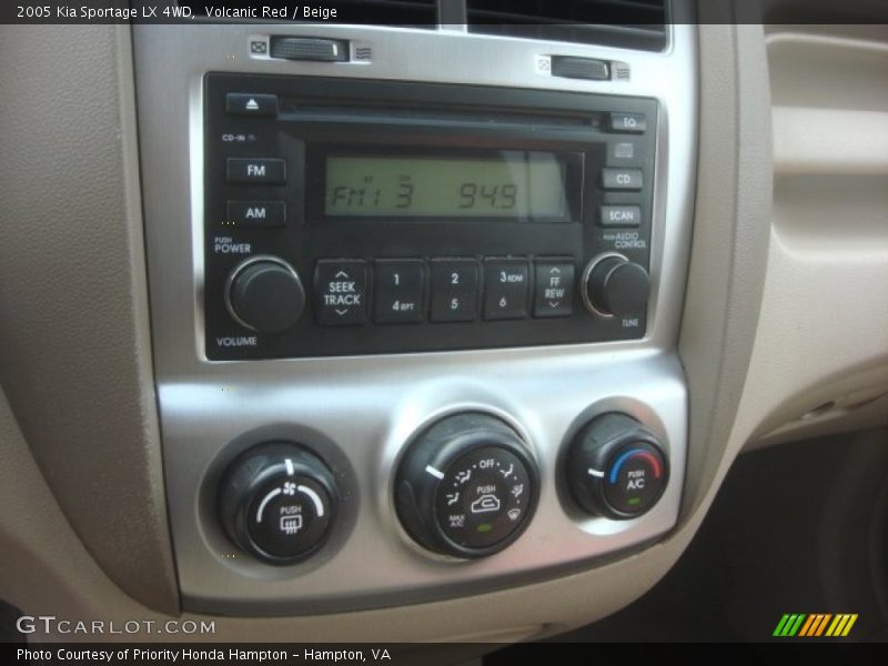 Volcanic Red / Beige 2005 Kia Sportage LX 4WD