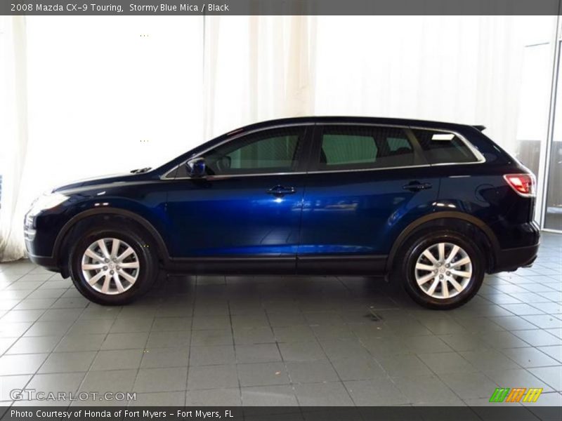 Stormy Blue Mica / Black 2008 Mazda CX-9 Touring