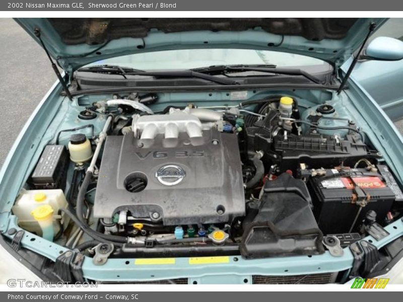 Sherwood Green Pearl / Blond 2002 Nissan Maxima GLE