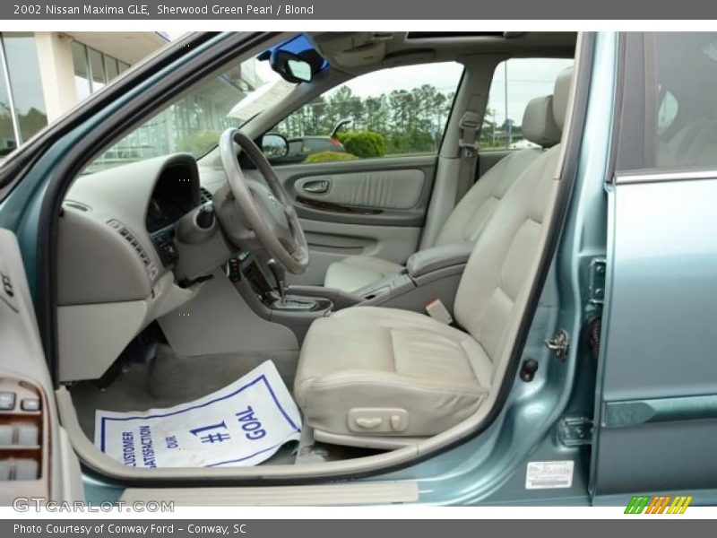 Sherwood Green Pearl / Blond 2002 Nissan Maxima GLE