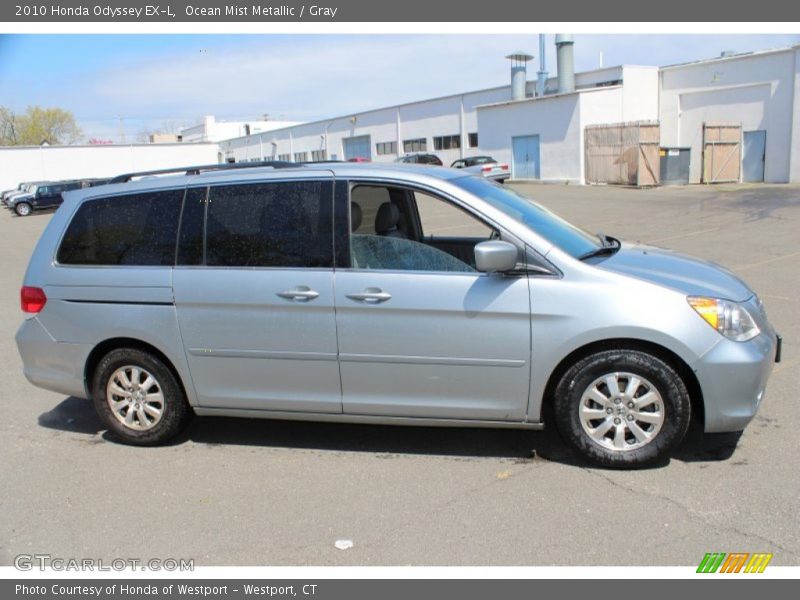Ocean Mist Metallic / Gray 2010 Honda Odyssey EX-L