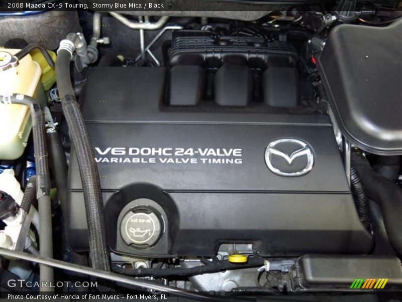 Stormy Blue Mica / Black 2008 Mazda CX-9 Touring