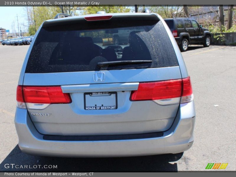 Ocean Mist Metallic / Gray 2010 Honda Odyssey EX-L