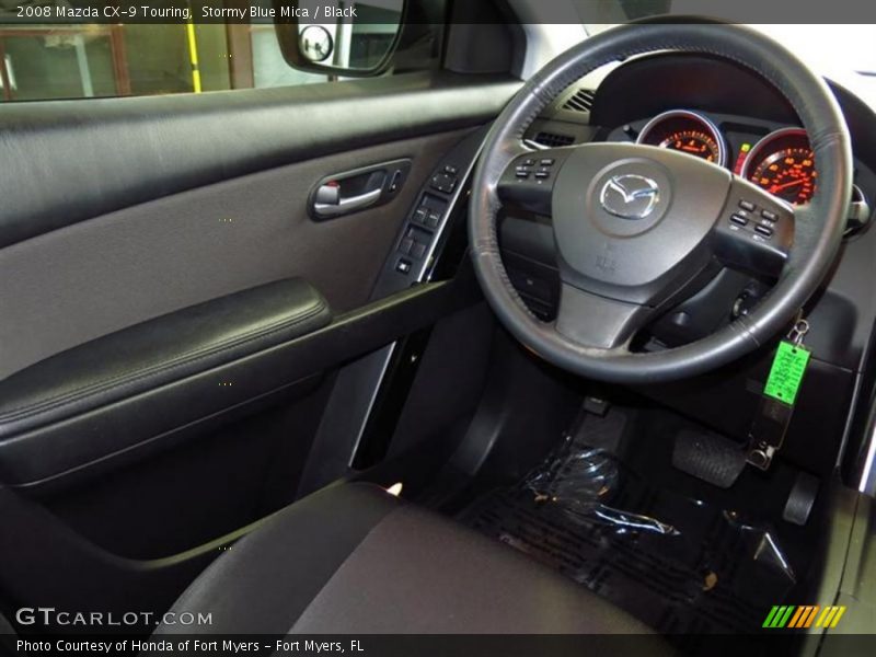 Stormy Blue Mica / Black 2008 Mazda CX-9 Touring