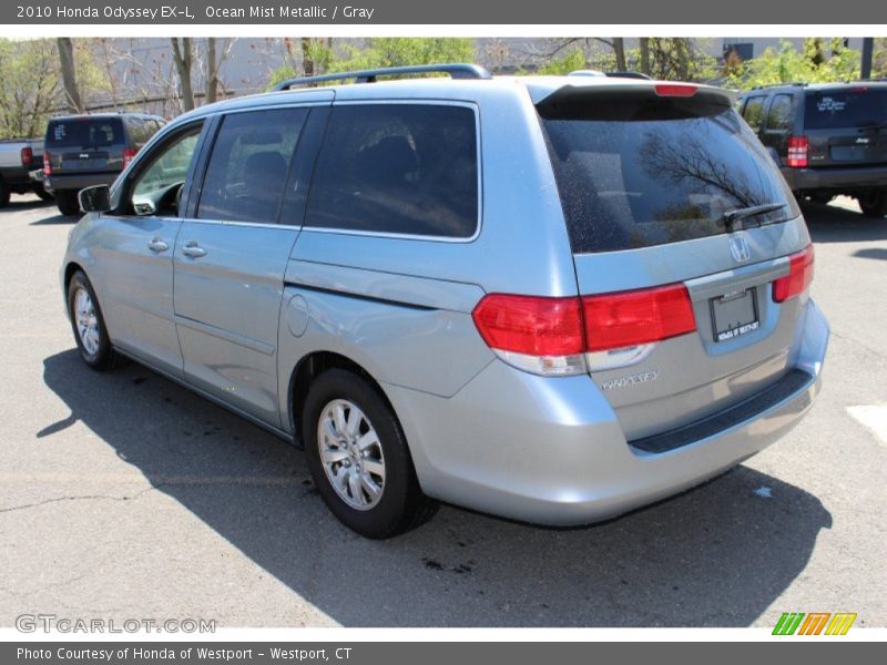 Ocean Mist Metallic / Gray 2010 Honda Odyssey EX-L