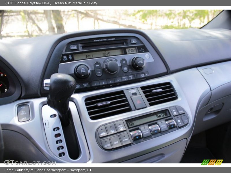 Ocean Mist Metallic / Gray 2010 Honda Odyssey EX-L