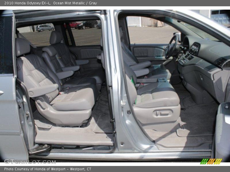 Ocean Mist Metallic / Gray 2010 Honda Odyssey EX-L