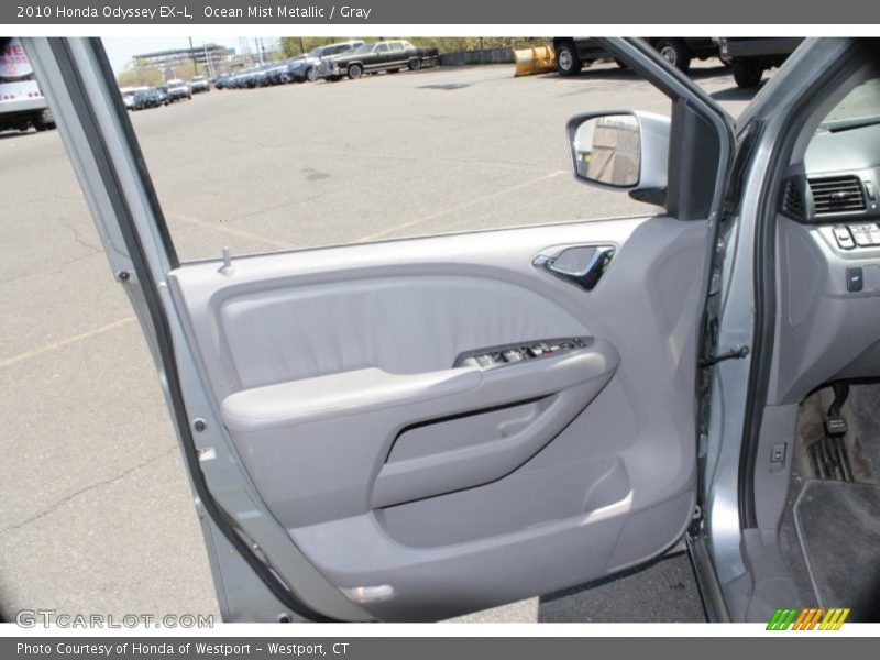 Ocean Mist Metallic / Gray 2010 Honda Odyssey EX-L