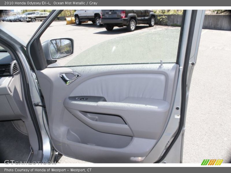 Ocean Mist Metallic / Gray 2010 Honda Odyssey EX-L