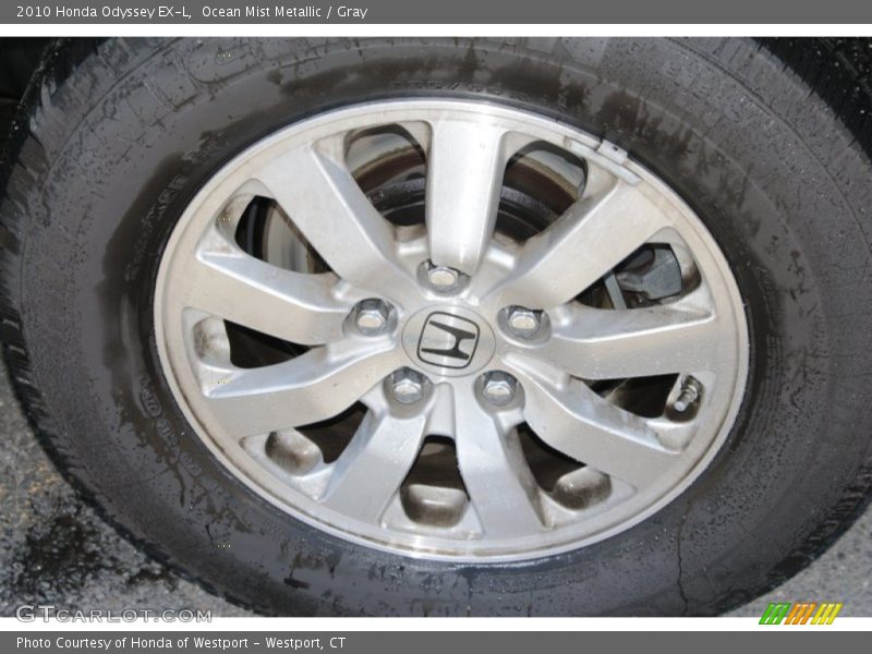 Ocean Mist Metallic / Gray 2010 Honda Odyssey EX-L