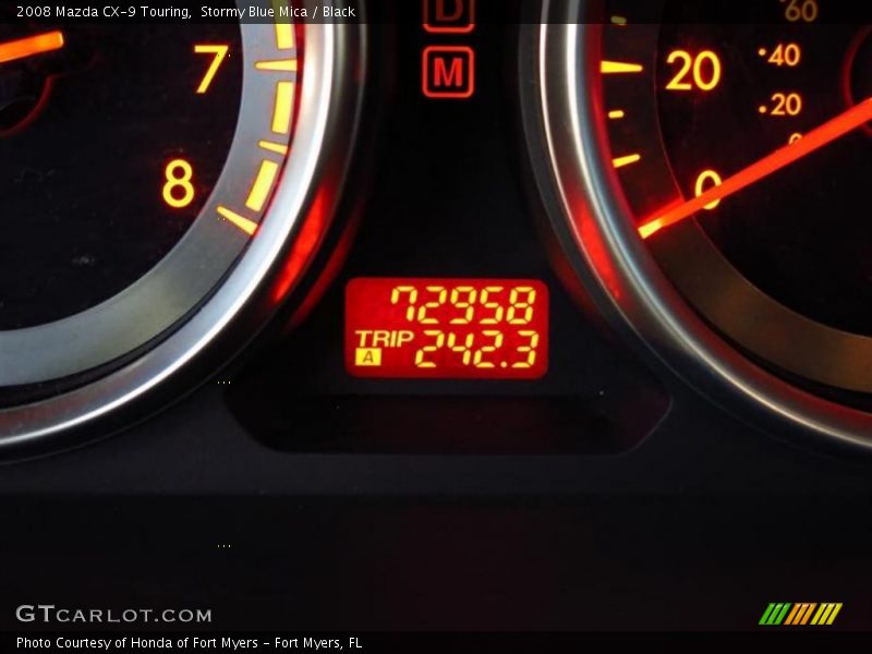 Stormy Blue Mica / Black 2008 Mazda CX-9 Touring