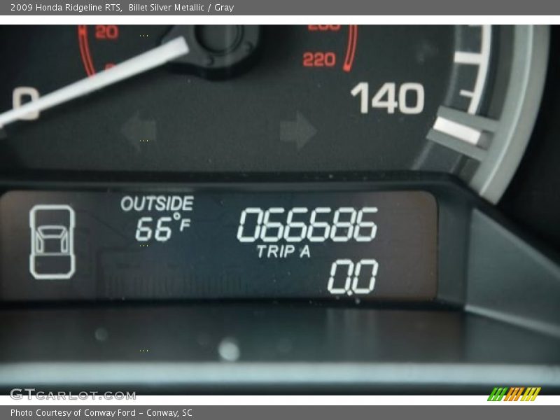 Billet Silver Metallic / Gray 2009 Honda Ridgeline RTS