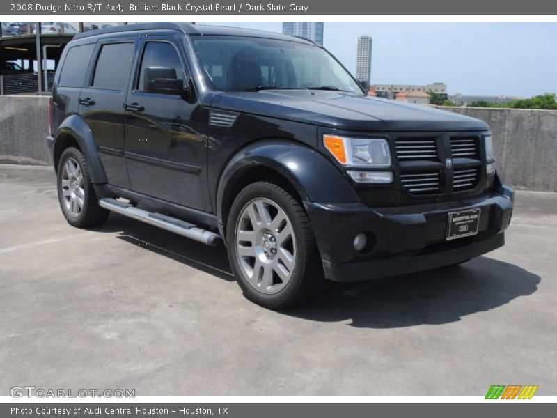 Brilliant Black Crystal Pearl / Dark Slate Gray 2008 Dodge Nitro R/T 4x4