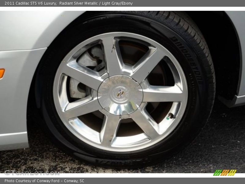 Radiant Silver Metallic / Light Gray/Ebony 2011 Cadillac STS V6 Luxury