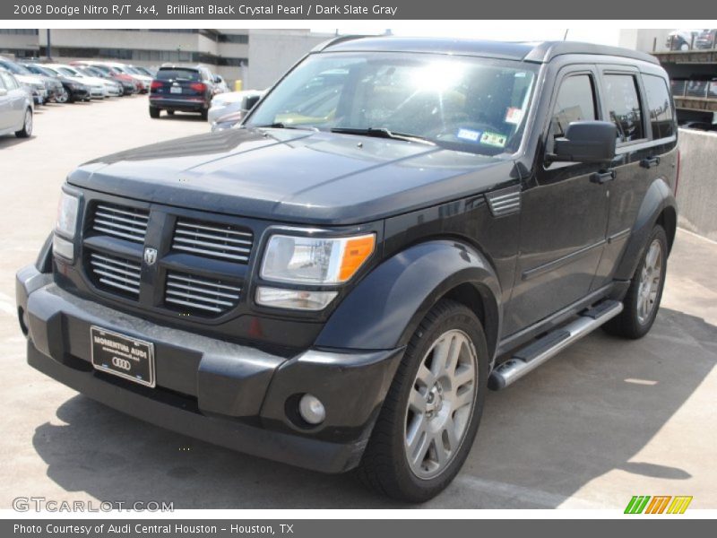 Brilliant Black Crystal Pearl / Dark Slate Gray 2008 Dodge Nitro R/T 4x4