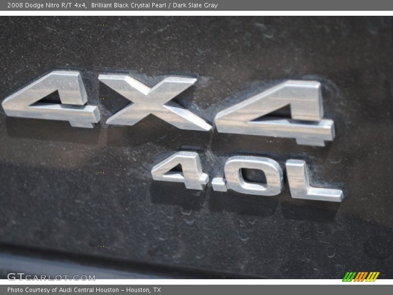 Brilliant Black Crystal Pearl / Dark Slate Gray 2008 Dodge Nitro R/T 4x4