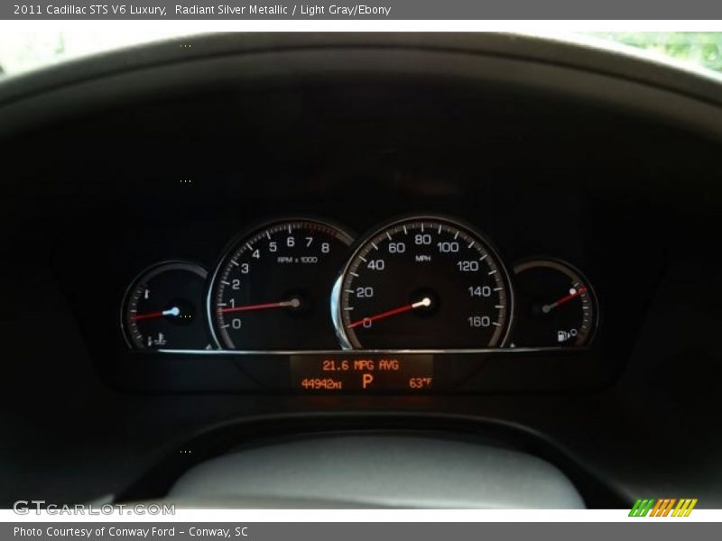 Radiant Silver Metallic / Light Gray/Ebony 2011 Cadillac STS V6 Luxury