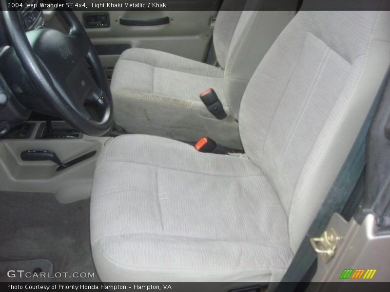 Light Khaki Metallic / Khaki 2004 Jeep Wrangler SE 4x4