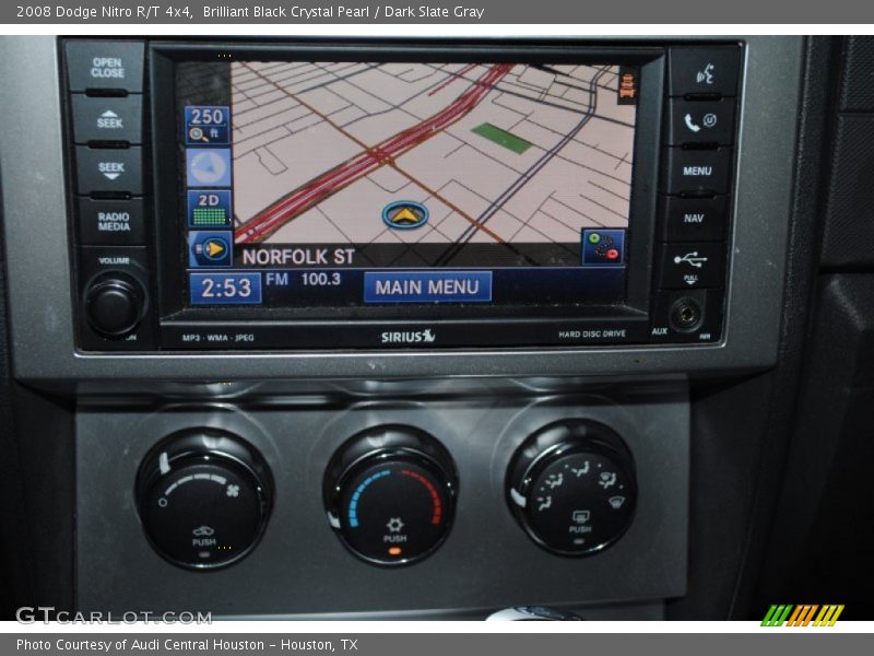 Brilliant Black Crystal Pearl / Dark Slate Gray 2008 Dodge Nitro R/T 4x4