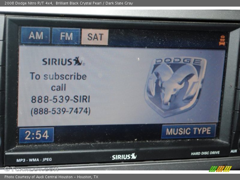 Brilliant Black Crystal Pearl / Dark Slate Gray 2008 Dodge Nitro R/T 4x4