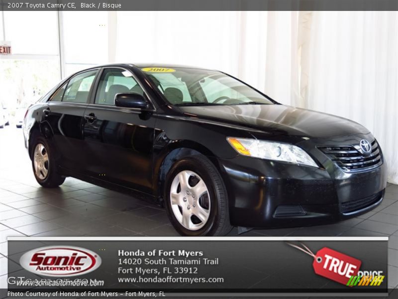 Black / Bisque 2007 Toyota Camry CE