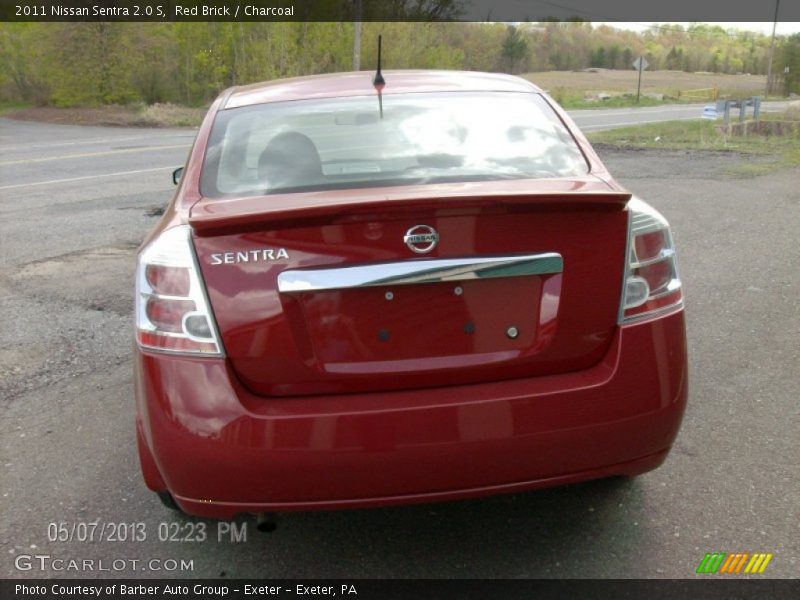 Red Brick / Charcoal 2011 Nissan Sentra 2.0 S