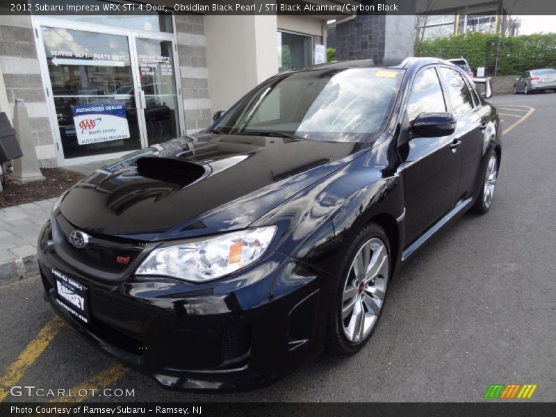 Obsidian Black Pearl / STi Black Alcantara/Carbon Black 2012 Subaru Impreza WRX STi 4 Door
