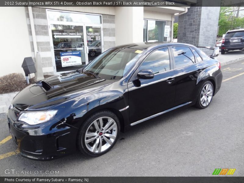 Obsidian Black Pearl / STi Black Alcantara/Carbon Black 2012 Subaru Impreza WRX STi 4 Door