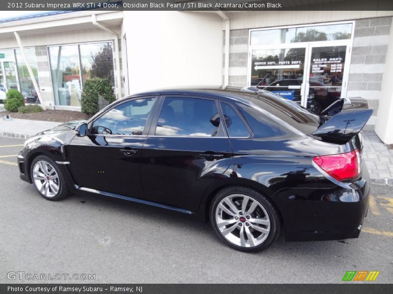 Obsidian Black Pearl / STi Black Alcantara/Carbon Black 2012 Subaru Impreza WRX STi 4 Door
