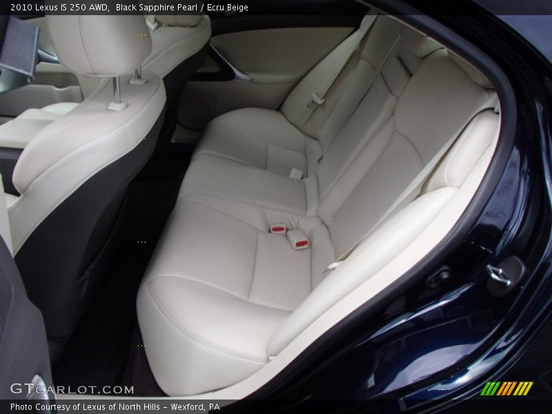 Black Sapphire Pearl / Ecru Beige 2010 Lexus IS 250 AWD