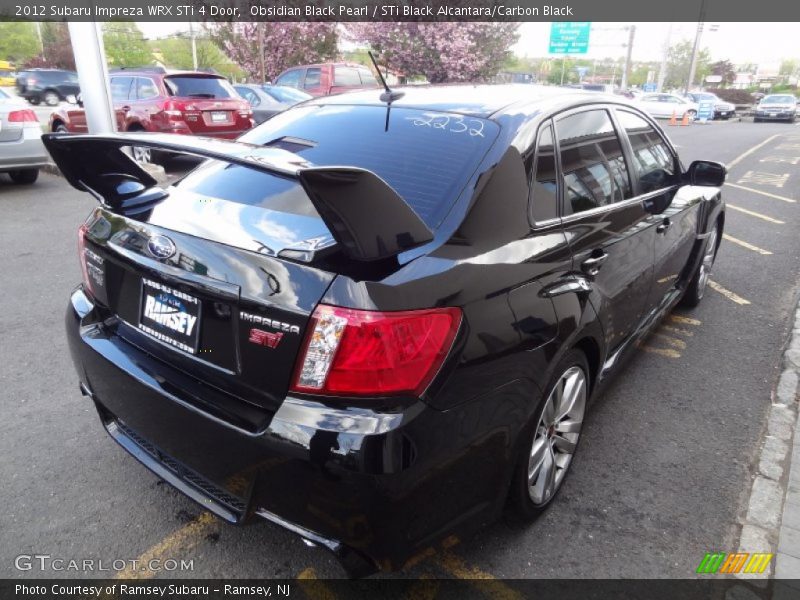 Obsidian Black Pearl / STi Black Alcantara/Carbon Black 2012 Subaru Impreza WRX STi 4 Door