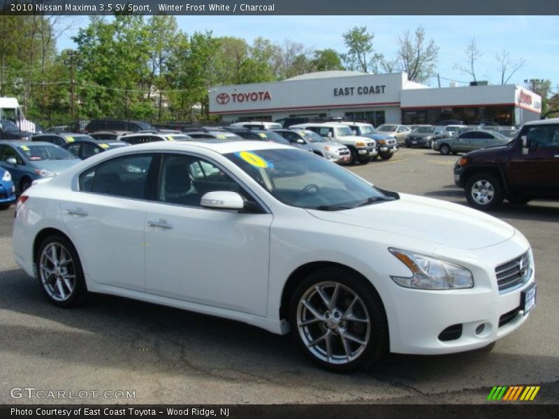 Winter Frost White / Charcoal 2010 Nissan Maxima 3.5 SV Sport