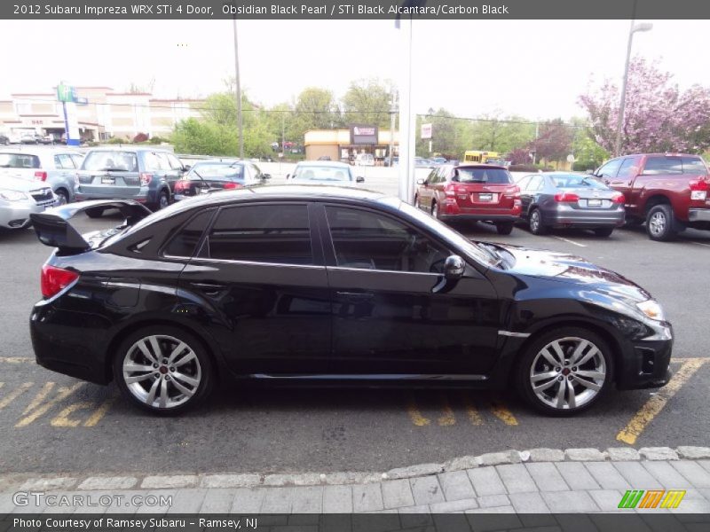 Obsidian Black Pearl / STi Black Alcantara/Carbon Black 2012 Subaru Impreza WRX STi 4 Door