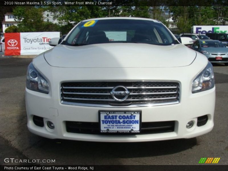 Winter Frost White / Charcoal 2010 Nissan Maxima 3.5 SV Sport